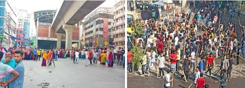 মিরপুরে ফের পোশাক শ্রমিকদের সড়ক অবরোধ